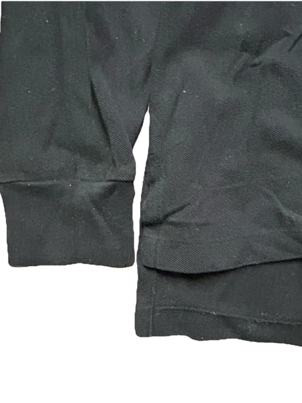 Men’s Polo Ralph Lauren Black Collard Long Sleeve Shirt Golf Size Medium
